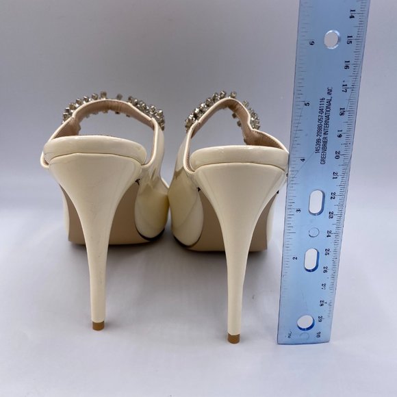 FOWT Pointed Toe Stiletto High Heel Strap Mules - Picture 6 of 9